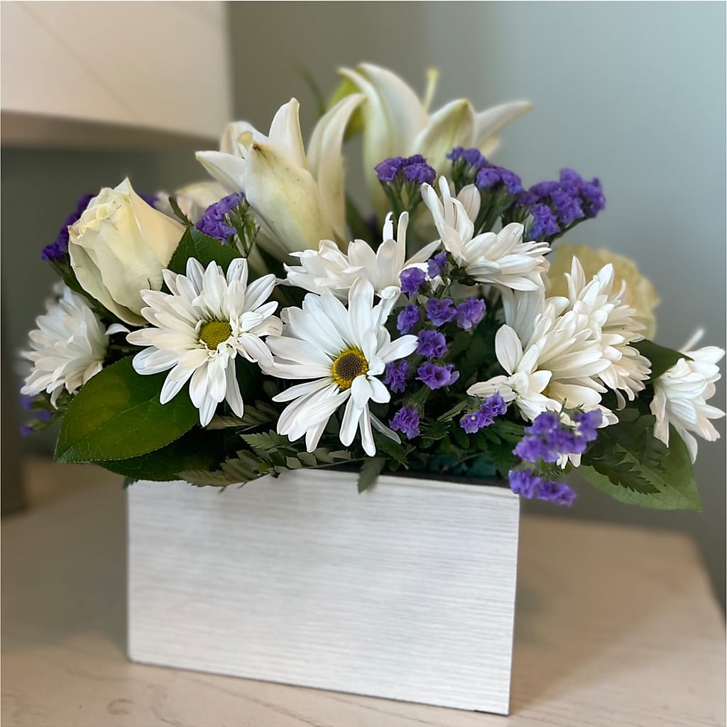 Beyond Blue Box Bouquet – Corum Flower Shop, Manchester KY