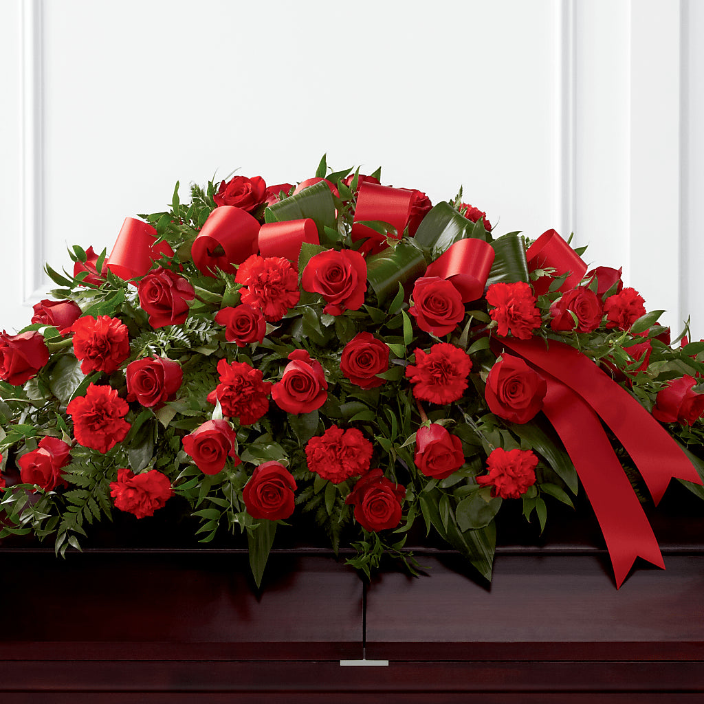 Tribute of Life Casket Spray – Corum Flower Shop, Manchester KY