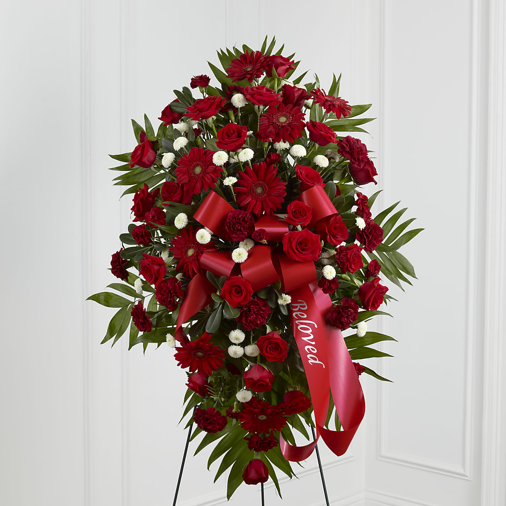 Treasured Memories Standing Spray – Corum Flower Shop, Manchester KY