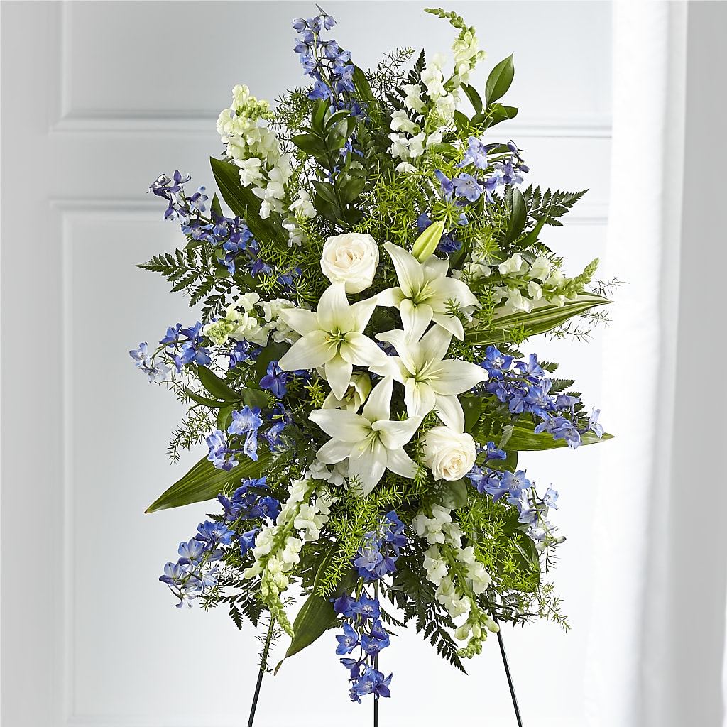 Faithful Friend Standing Spray – Corum Flower Shop, Manchester KY
