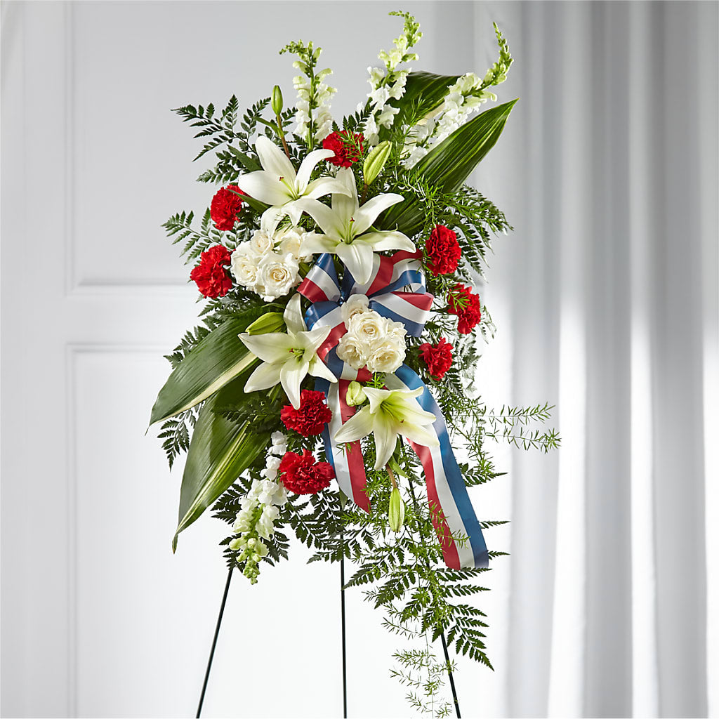 Stars of Life Standing Spray – Corum Flower Shop, Manchester KY