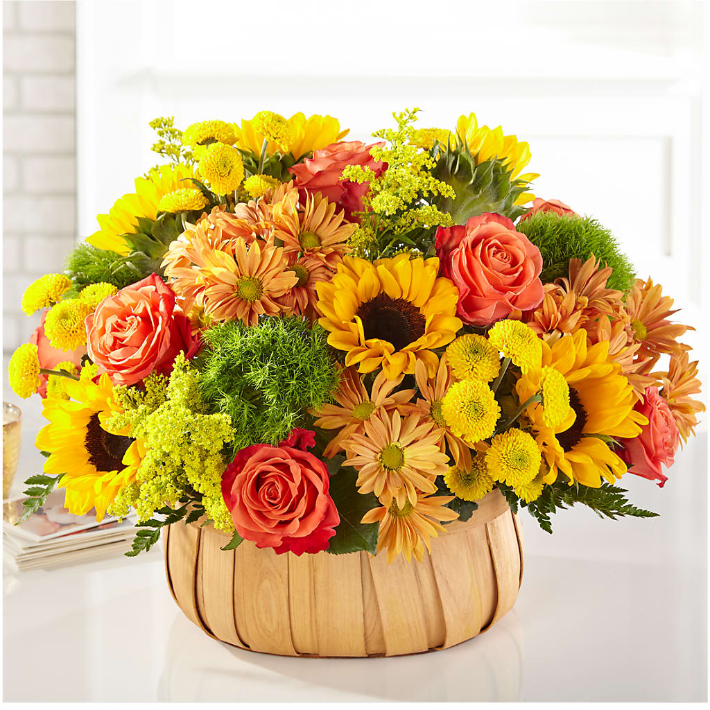 Harvest Sunflower Basket – Corum Flower Shop, Manchester KY