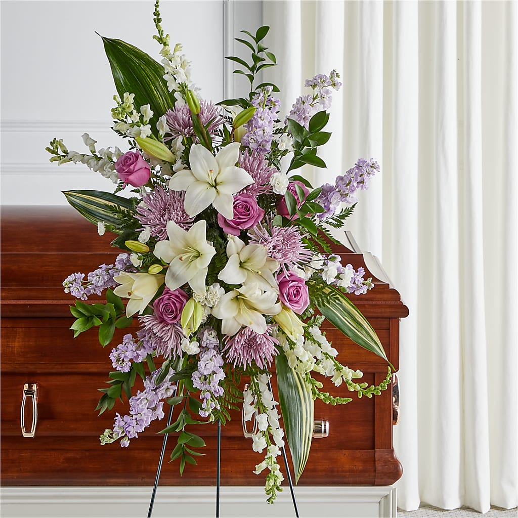 Grateful Hearts Standing Spray – Corum Flower Shop, Manchester KY