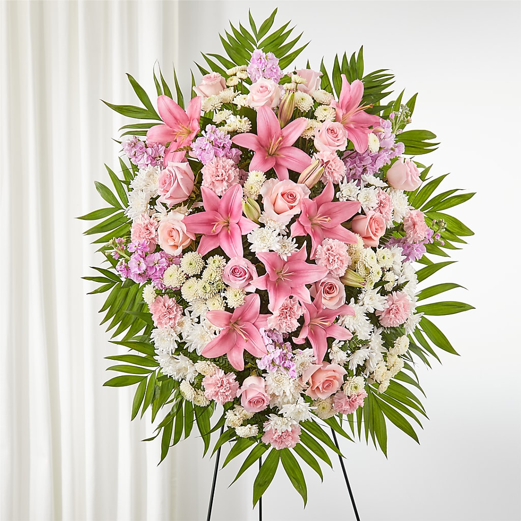 Offering Solace Standing Spray – Corum Flower Shop, Manchester KY