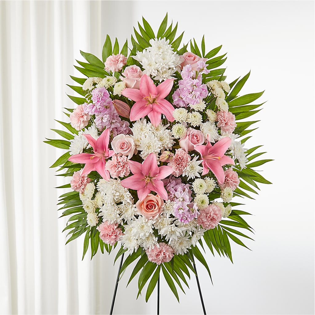 Offering Solace Standing Spray – Corum Flower Shop, Manchester KY