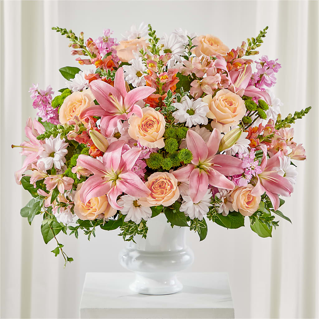 Heartfelt Gesture Urn Arrangement – Corum Flower Shop, Manchester KY