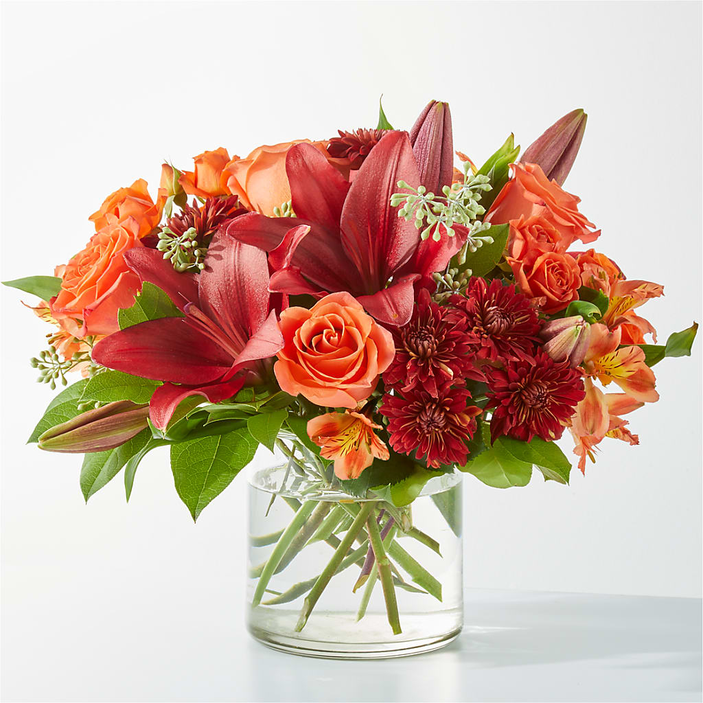 Crimson Leaves Bouquet – Corum Flower Shop, Manchester KY