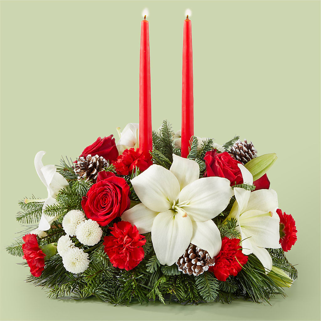 Seasonal Festivities Centerpiece – Corum Flower Shop, Manchester KY