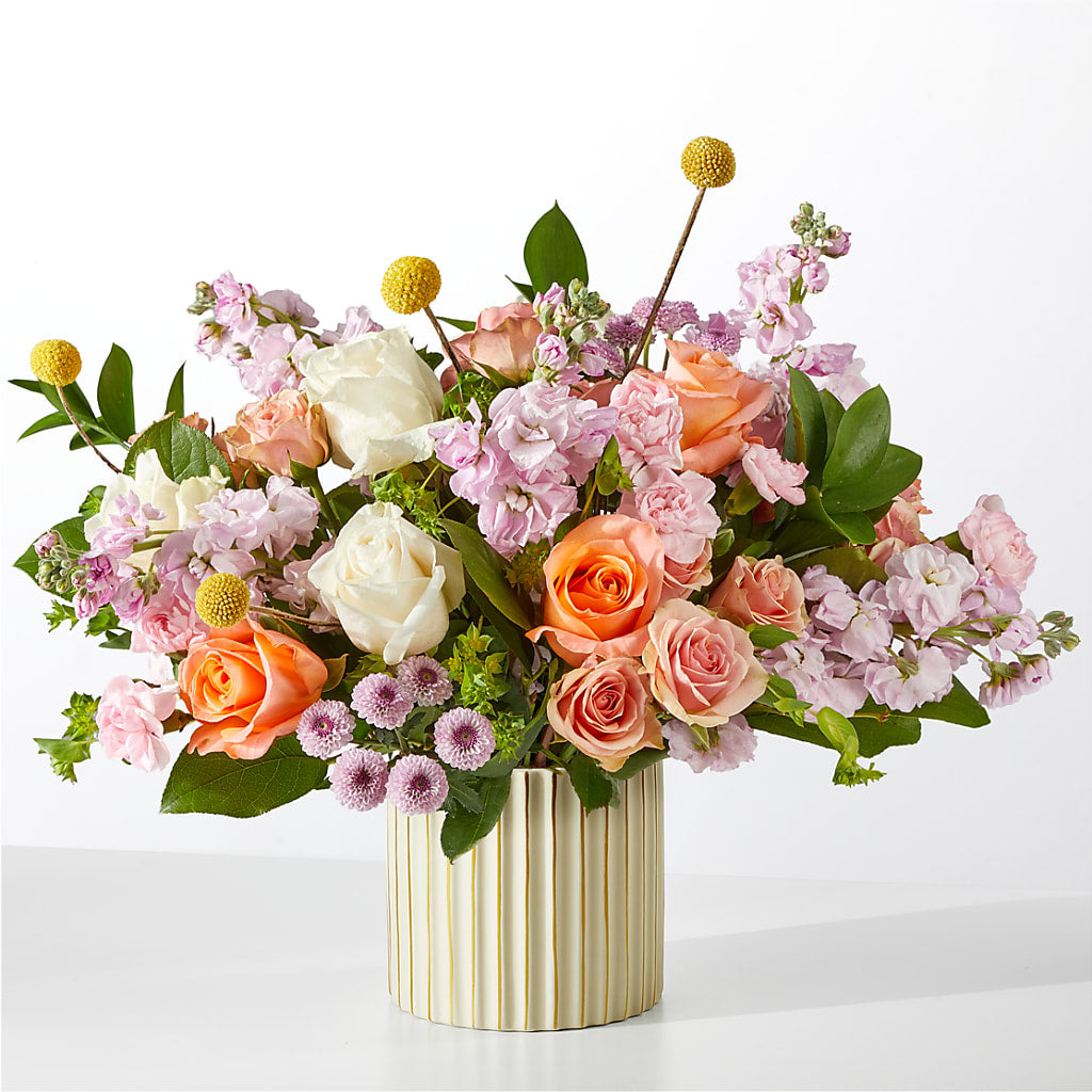 French Market Bouquet with Ivory Vase – Corum Flower Shop, Manchester KY