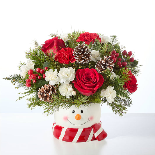 Jolly Snowman Bouquet –  Corum Flower Shop, Manchester KY