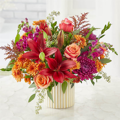 Burgundy Landscape Bouquet –  Corum Flower Shop, Manchester KY