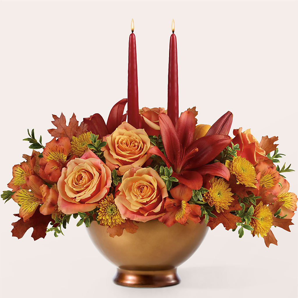 Harvest Table Centerpiece –  Corum Flower Shop, Manchester KY