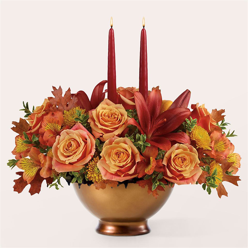Harvest Table Centerpiece –  Corum Flower Shop, Manchester KY