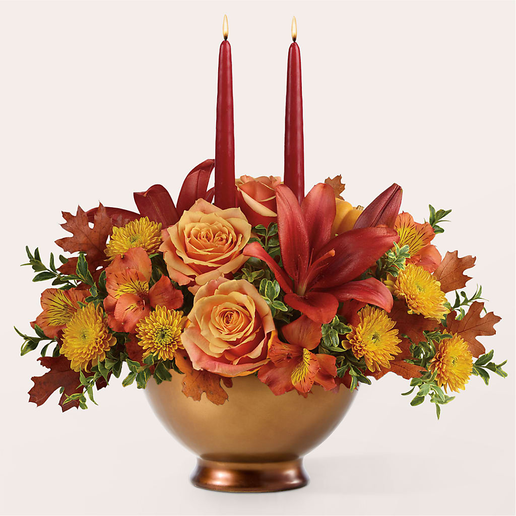 Harvest Table Centerpiece –  Corum Flower Shop, Manchester KY