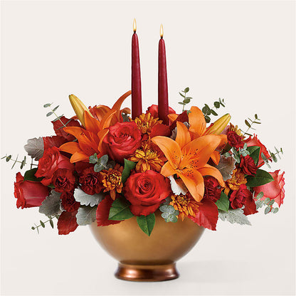 Fruits of Fall Centerpiece –  Corum Flower Shop, Manchester KY