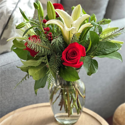 Sparkling Snowflakes Bouquet –  Corum Flower Shop, Manchester KY