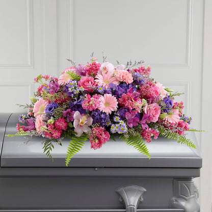 Glorious Garden Casket Spray –  Corum Flower Shop, Manchester KY