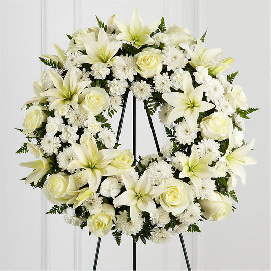 Treasured Tribute Wreath –  Corum Flower Shop, Manchester KY