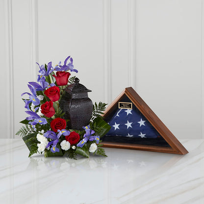 Patriotic Tribute Arrangement –  Corum Flower Shop, Manchester KY