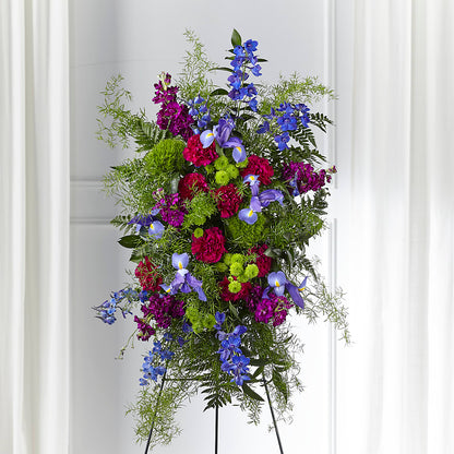 Heavenly Skies Standing Spray –  Corum Flower Shop, Manchester KY
