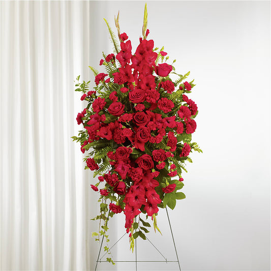 From the Heart Standing Spray –  Corum Flower Shop, Manchester KY