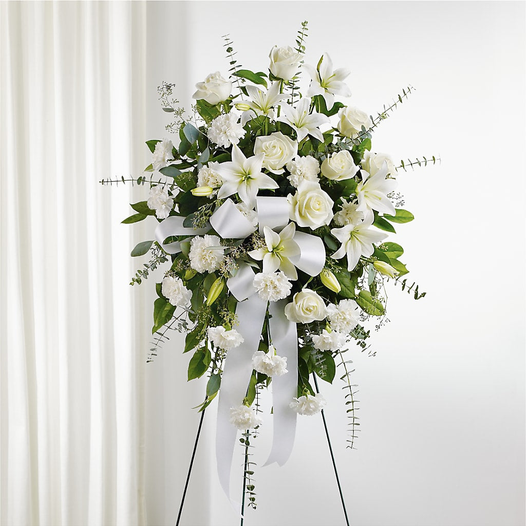 With Care Standing Spray –  Corum Flower Shop, Manchester KY