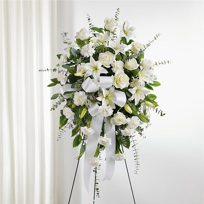 With Care Standing Spray –  Corum Flower Shop, Manchester KY