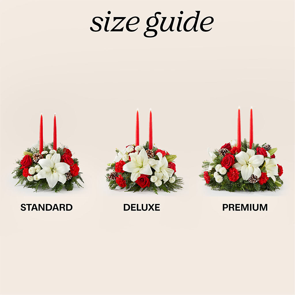 Seasonal Festivities Centerpiece –  Corum Flower Shop, Manchester KY