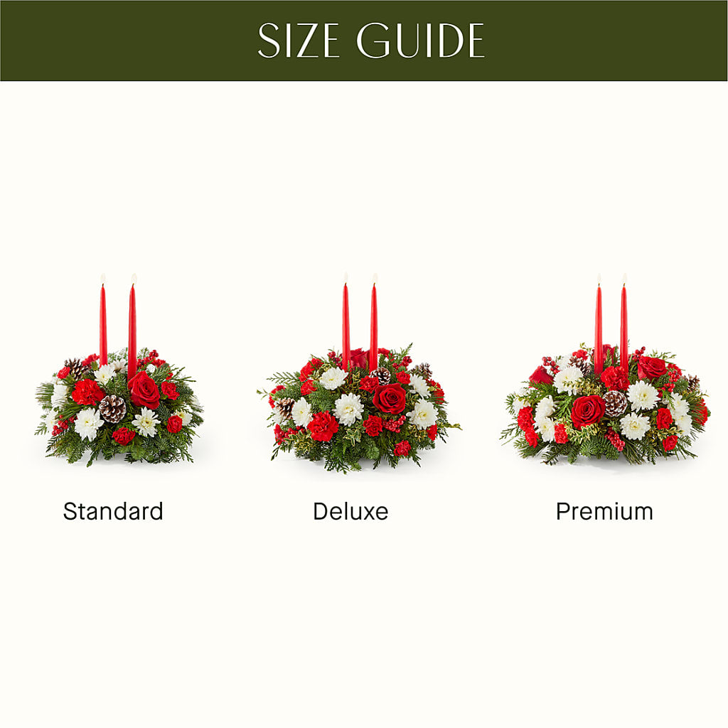 Holiday Soiree Centerpiece –  Corum Flower Shop, Manchester KY