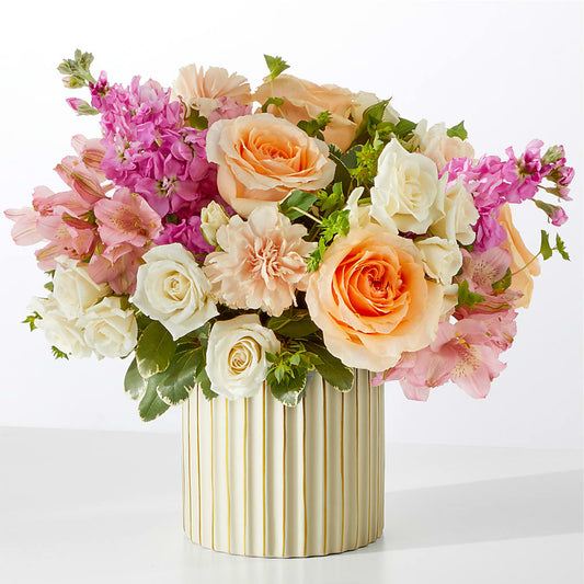 Paradise Bouquet with Ivory Vase –  Corum Flower Shop, Manchester KY