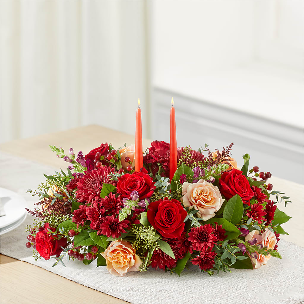 Most Thankful Centerpiece –  Corum Flower Shop, Manchester KY
